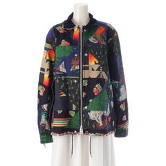 サカイ PENDLETON ペンドルトン 21年 コットン アーカイブ プリント ミックス ブルゾン ジャケット アウター 花柄 アニマル レオパード 21-02466M ネイビー系 1【中古】のサムネイル