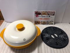 Famila ファミラ　電子レンジ専用調理器具　レンジグリルパン【中古・美品】