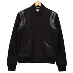 SAINT LAURENT PARIS サンローランパリ 品番 354718 Teddy テディジャケット バーシティ スタジャン ブラック サイズ48 正規品 / 36505