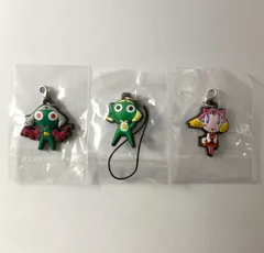 【未開封】 ケロロ軍曹 ミルル ダークケロロ ラバーチャーム 3点セット 【まとめ売り】