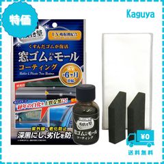 【迅速発送】プロスタッフ(Prostaff) 洗車用品 ゴム製品コート剤 魁 磨き塾 窓ゴム&ゴムモールコート 約6ヶ月効果継続 専用クロス×10枚/ヘルパー×2個付き 20ml S158