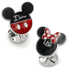 Disney ミッキー ミニー I Love Us カフス カフスボタン カフリンクス
