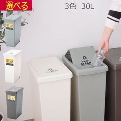 ゴミ箱 スライド ふた付き 30L 日本製 完成品  ブラウン グリーン  ホワイト W24×D37×H53cm  完成品 ポリプロピレン