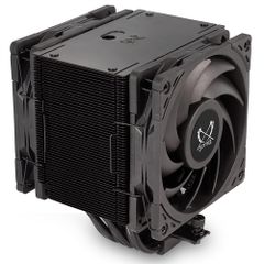 【迅速発送】SCYTHE サイズ サイドフロー型CPUクーラー MUGEN6 BLACK EDITION デュアルファン 6mm径ヒートパイプx6 SCMG-6000DBE