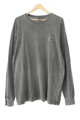 カーハート carhartt WIP ダブリューアイピー L/S NELSON T-SHIRT ロングスリーブ ネルソン ピグメントダイ加工 長袖 Tシャツ ロンT M 灰 グレー ブランド古着ベクトル 中古250131
