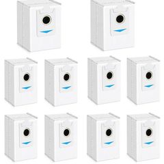 【10枚セット】パーツ ECOVACS(エコバックス） 掃除機用紙パック ダストバック DEEBOT X2 OMNI 掃除機対応 消耗品 紙パック 汎用品