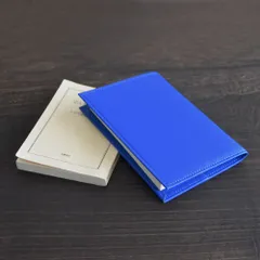 かばん屋さんの本革レザーブックカバー★文庫版★A6サイズ★ブルー 青色