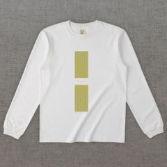 和柄長袖Tシャツ　三崩し -彩・角-［長袖］