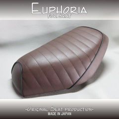 □【DIO ディオ AF27 AF28 SR ZX】張替え済♪　カスタムシート　茶色/黒　タックロール《Euphoria》□MK48725