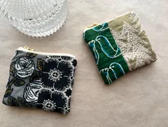 ミナペルホネン　ふわふわポーチ２つ　rosy アネモネ　リボンバード　ランドシアター　repo