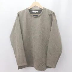◇ Θ ECRU　エクリュ 無地柄　サイズL 長袖 無地柄薄手トレーナー サイズ48 グレー系 メンズ E  【1507250013679】