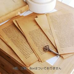 珈琲染め蝋引き紙 フランス本切離し 20枚 アンティーク風 紙 紙もの ラッピング 英字 フランス語 フランス  おしゃれ クラフト 梱包 茶色 ﾊﾝﾄﾞﾒｲﾄﾞ 包装 ラップシート