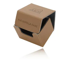 THE GORILLA CASE デッキケース トレカケース PUレザー マグネット開閉式 横入れ (カーキ) 0