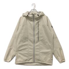 中古 メンズ ザ・ワープ THE WARP フルジップアウター L 白 ホワイト 長袖 裏起毛 フード 防風素材 ストレッチ