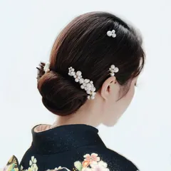 髪飾り　パール　ヘアドレス　ヘアピン　卒業式　結婚式　ヘアアクセサリー　入学式　フォーマル　ゴールド　セット