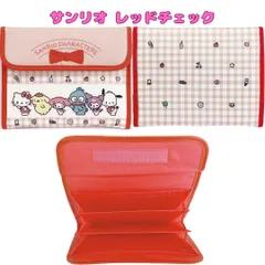 母子手帳ケース マルチケース サンリオ レッドチェック