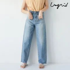 【爆速配送】【即納】 【SALE20%OFF】 アングリッド ungrid ボトムス 24春夏 ハイウエストルーズテーパードデニム フルレングス 112432481001のサムネイル