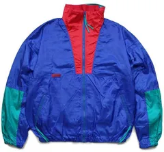 90s Columbiaコロンビア Intertrainer ライナー付き マルチカラー 切り替え ナイロンジャケット L★オールド アウトドア