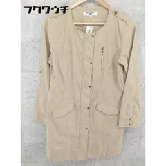 ◇ NATURAL BEAUTY BASIC ナチュラルビューティーベーシック 長袖 ロング ジャケット サイズL ベージュ系 レディース 【中古】 【1101260008412】