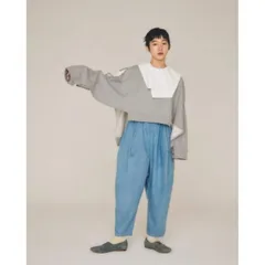 sneeuw (スニュウ) | デニムコクーンパンツ (indigo) size 1 | ボトムス ワイドパンツ インディゴ 2オンスデニム