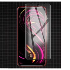 Rakuten BIG s 2021年 6.4インチ 枠黒色 9H 0.3mm 強化ガラス 液晶保護フィルム 2.5D KC54