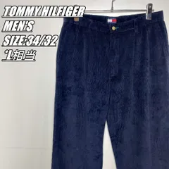 【US古着･90s】TOMMY HILFIGER　トミーヒルフィガー　コーデュロイパンツ　メンズ　サイズ表記34/32　L相当　ネイビー