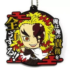 【中古】雑貨 煉獄杏寿郎 セリフ付きラバーマスコット きゅんキャラいらすとれーしょんず 「一番くじ 鬼滅の刃 ～鬼殺の志 参～」 G賞