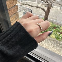 パールリング ステンレスリング 14号 シンプルデザイン デザインリング パールリング 金属アレルギー対応 リング 指輪 韓国アクセサリー 354R シースキー【seasukii】
