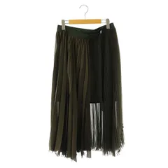 【新品】sacai サカイ ウール　ロング　スカート インナースカート付き sacai サカイ 24SS Knit Skirt ニットスカート 24-07102 001