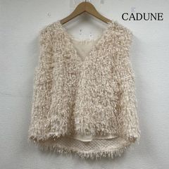 USED 古着 タンクトップ CADUNE カデュネ ふわふわトップス シャギー ベスト 袖なし ノースリーブ プルオーバー 73210901