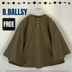B.BALLSY ボールジーブラザーズ ルーズヘンリーネックワッフルティー2
