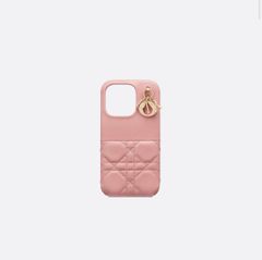 未使用 Dior キルティング iPhone12ケース エナメル ビビッドピンク 未使用 Dior キルティング iPhone12ケース エナメル ビビッド
