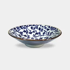 【美濃焼】マルモ加藤陶器 おふけ草花 8.0めん鉢