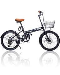 Clearance Sale! 20-inch Folding Bike, Perfect for Commuting, School, and City Riding, with Adjustable Handlebars and Saddle Height, Bell, Reflectors, Kickstand, Front and Rear Mudguards, Compact Design with Wire Lock, Mini Velo, Disc Brakes, Shimano 7-Speed, and Gift Basket. Perfect for Girls, Boys, and Adults.