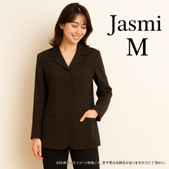AS0334 Jasmi シルク100% 長袖シャツジャケット Mサイズ 黒 新品未使用