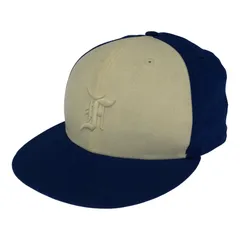 NEW ERA ニューエラ ×ESSENTIALS 59FIFTY ベースボールキャップ size7 1/2/ブルー×アイボリー