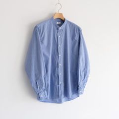 【新品】CIOTA（シオタ）スビンコットン タイプライター バンドカラーシャツ SHLM-102M SAX BLUE / size 5