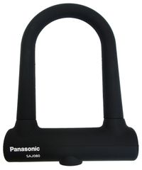 U型ロック 自転車 パナソニック(Panasonic) ピンク/ブラック 内径76×128mm SAJ080