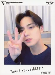 【中古】生写真(男性) SEVENTEEN/MINGYU(ミンギュ)/「SEVENTEEN Japan official fanclub ”CARAT”」×「SEVENTEEN Japan CARAT mobile “カラモバ”」Ｗ会員プレゼント ポラロイド風