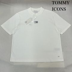 TOMMY HILFIGER トミーヒルフィガー Tシャツ 半袖 TOMMY ICONS Icon High Neck Tee WW28403 センター 刺繍 ロゴ ハイネック Tシャツ タグ付き