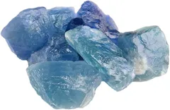 sugarello 蛍石 天然 原石 宝石の原石 ほたる石 ヒーリング ストーンパワー パワーストーン 日本では産出されない レアストーン 約3～7cm ランダム 2～3個セット 合計120g以上(ブルー,  3～7cm)