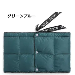 TAION タイオン ダウン ネックウォーマー グリーンブルー メンズ もこもこ アウトドア ブランド 防寒 TAION-203A