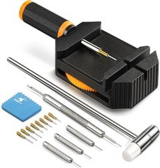 【在庫処分】【JOREST】腕時計 ベルト調整 工具セット、時計 ピン 抜き 工具、腕時計 バンド調整、ピン 外し 工具、取扱説明書（英語版）