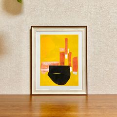 新品☆額縁付アートポスター☆Rob Delamater（ロブ・デラメーター）☆版画☆抽象画☆デザイン☆BUILD II☆519