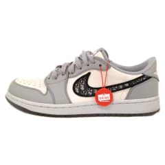 NIKE (ナイキ) ×DIOR AIR JORDAN 1 LOW OG ディオール エアディオール エアジョーダン1ロー ローカットスニーカー グレー US9/27cm CN8608-002のサムネイル