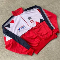 90's UMBRO Euro track jacket. 古着　アンブロ　サッカー　ジャージ ドラックジャケット　XL