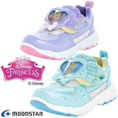 MOONSTAR ムーンスター DN C1360 Disney ディズニープリンセス キッズシューズ ラプンツェル ティンカーベル スニーカー マジックテープ 抗菌防臭 通園 外遊び 運動 お出かけ 運動会 プレゼント クリスマス /SB/ST