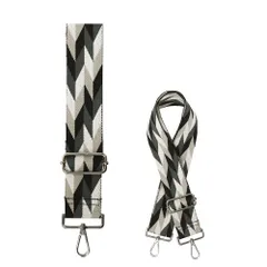 ☆ ヘリンボーンBK/SV ☆ 着せ替えストラップ ストラップ 着せ替え バッグ用 着せ替えストラップ ショルダーストラップ 付け替えストラップ ショルダーベルト 肩ひも 肩紐 バッグ小物 バック小物 付け替え 簡単 バック用 可愛い かわいい