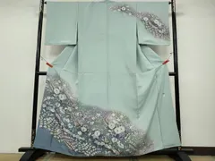 平和屋着物●訪問着　作家物　辻が花　絞り　暈し染め　正絹　逸品　CAAZ2637ut