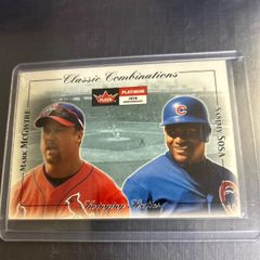 MLB 2001 Fleer Platinum Mark McGwire / Sammy Sosa 372/500 シリアル ST Cardinals. Chicago Cubs
